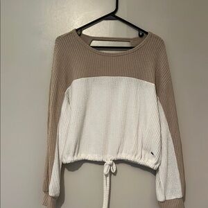 Hollister Light Brown Knit Sweater XS